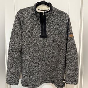 Orvis Mens Sherpa fleece M gray outdoors utility